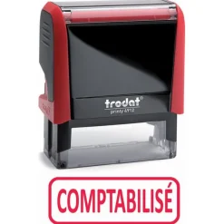 Trodat Xprint - Tampon formule "Comptabilisé" - rouge