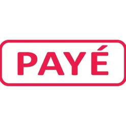 Trodat Xprint - Tampon formule "Payé" - rouge