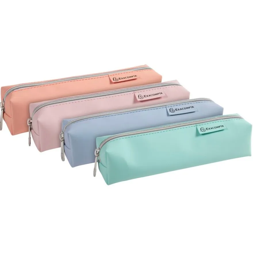 Trousse carrée Aquarel - disponible dans différentes couleurs - Exacompta