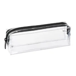 Trousse Clear - 1 compartiment - transparent ronde ou rectangulaire - Viquel
