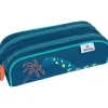 Trousse Dino - 2 compartiments - marine et bleu - Oberthur