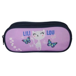 Trousse Lili Lou - 2 compartiments - violet - Bagtrotter