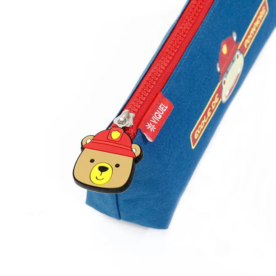 Trousse Mini Pompier - 1 compartiment - bleu - Viquel