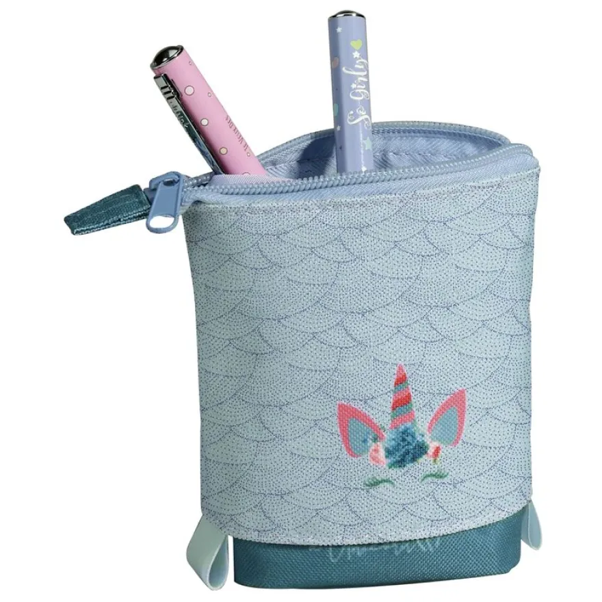 Trousse pot à crayons Shool "Pop-Up" - 1 compartiment - disponible en 4 motifs licorne - Carpentras