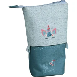 Trousse pot à crayons Shool "Pop-Up" - 1 compartiment - disponible en 4 motifs licorne - Carpentras