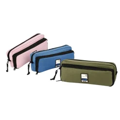 Trousse rectangulaire Big Teknik - 2 compartiments - disponible dans différentes couleurs - Viquel