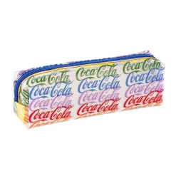 Trousse rectangulaire Coca-Cola - 1 compartiment - 2 modèles disponibles - Viquel