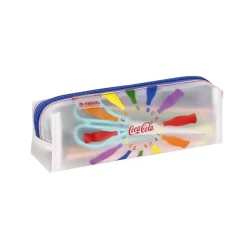 Trousse rectangulaire Coca-Cola - 1 compartiment - 2 modèles disponibles - Viquel