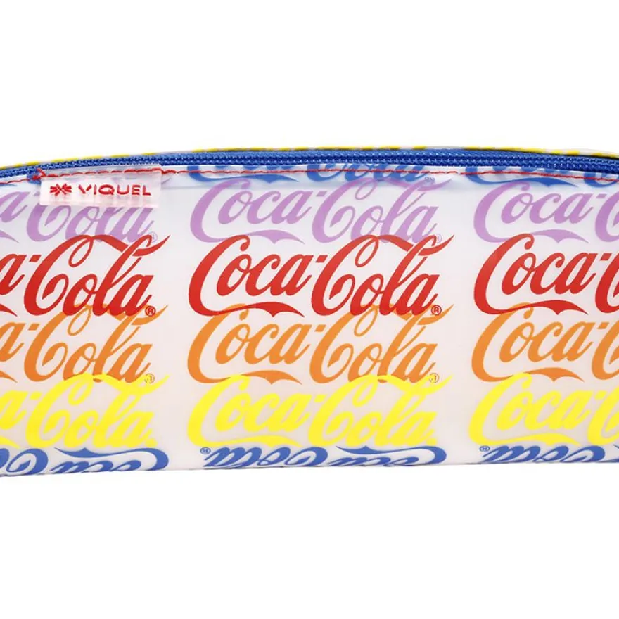 Trousse rectangulaire Coca-Cola - 1 compartiment - 2 modèles disponibles - Viquel