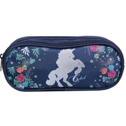 Trousse rectangulaire Cybel - 2 compartiments - bleu - Bagtrotter