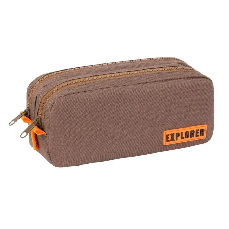 Trousse rectangulaire Explorer - 2 compartiments - disponible dans différentes couleurs - Viquel