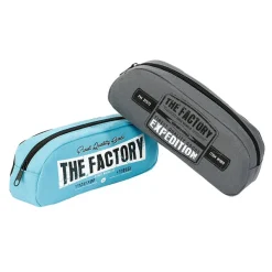 Trousse rectangulaire Factory - 1 compartiment - 2 coloris disponibles - Viquel