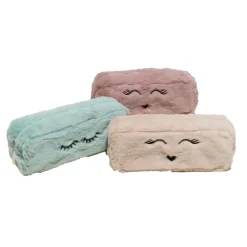 Trousse rectangulaire Fourrure - 1 compartiment - disponible dans différentes couleurs - Exacompta