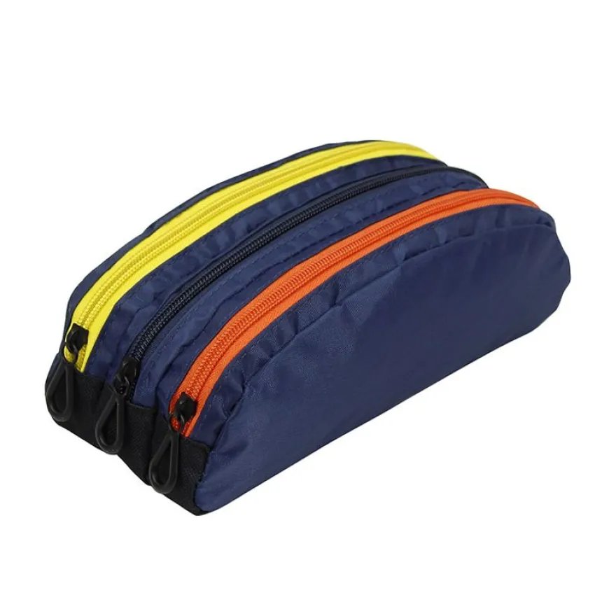 Trousse rectangulaire Genius Triple - 3 compartiments - 4 coloris disponibles - Viquel