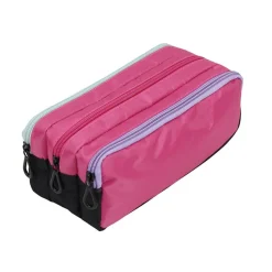 Trousse rectangulaire King Size Triple - 3 compartiments - 4 coloris disponibles - Viquel