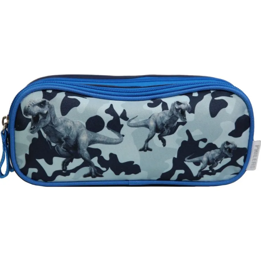 Trousse rectangulaire Phileas - 2 compartiments - dino - Bagtrotter