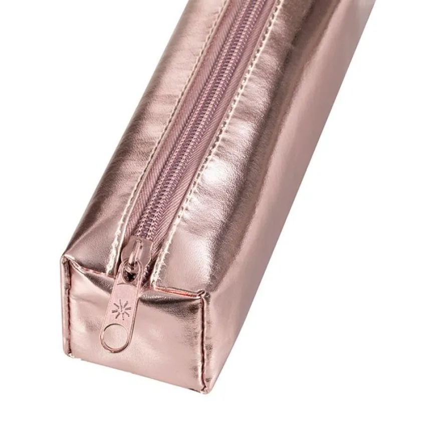 Trousse rectangulaire Silver - 1 compartiment - 5 coloris disponibles - Viquel