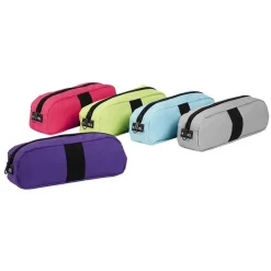 Trousse rectangulaire Stripe - 1 compartiment - 5 coloris disponibles - Viquel