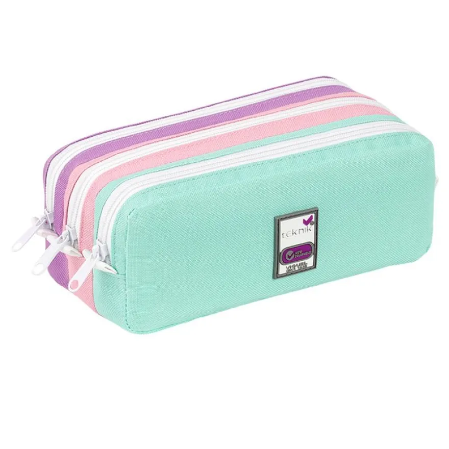 Trousse rectangulaire Teknik - 3 compartiments - 2 modèles disponibles - Viquel