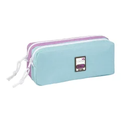 Trousse rectangulaire Teknik Pastel - 2 compartiments - 2 modèles disponibles - Exclusivité Bureau Vallée - Viquel