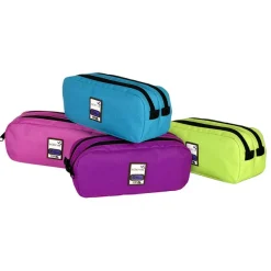 Trousse rectangulaire Teknik Double - 2 compartiments - 4 coloris disponibles - Viquel