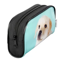 Trousse rectangulaire Zoo Face - 1 compartiment - 2 modèles disponibles - Viquel