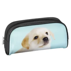 Trousse rectangulaire Zoo Face - 1 compartiment - 2 modèles disponibles - Viquel