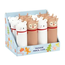Trousse Renne et Ours Noël - Silicone - couleurs assorties - Viquel