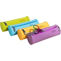 Trousse ronde - silicone - Couleurs assorties - POP'NCO