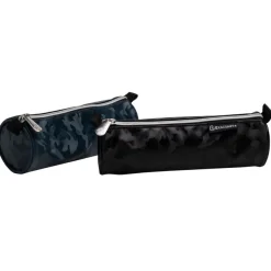 Trousse ronde Camo - 1 compartiment - disponible dans différentes couleurs - Exacompta