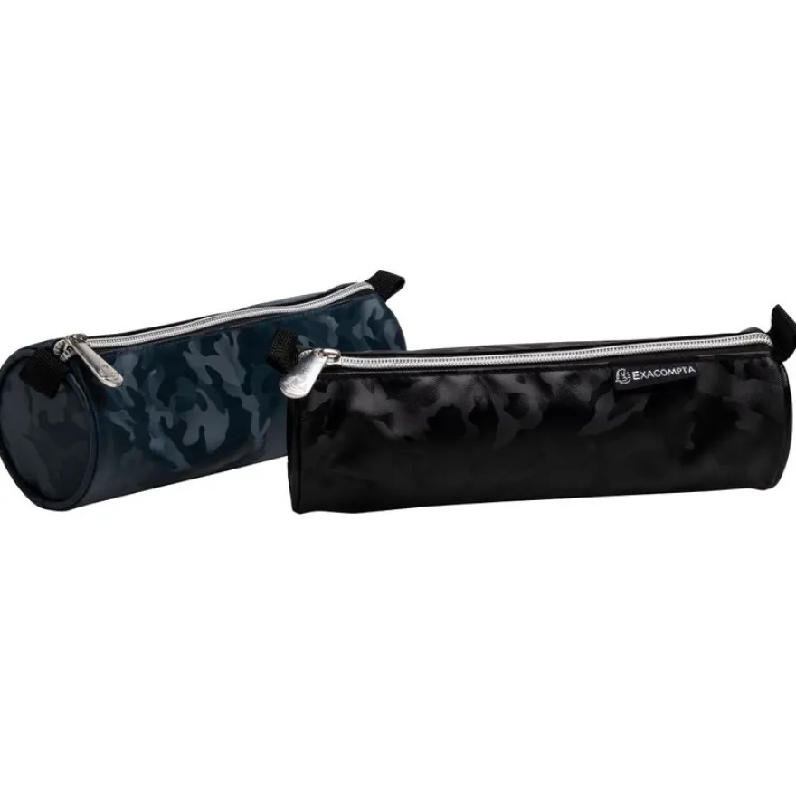 Trousse ronde Camo - 1 compartiment - disponible dans différentes couleurs - Exacompta