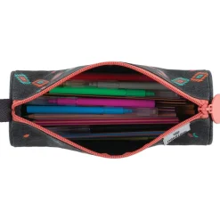 Trousse ronde Cheval - 1 compartiment - gris chine - Oberthur