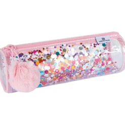 Trousse ronde Confettis - 1 compartiment - 4 décors assortis - Oberthur