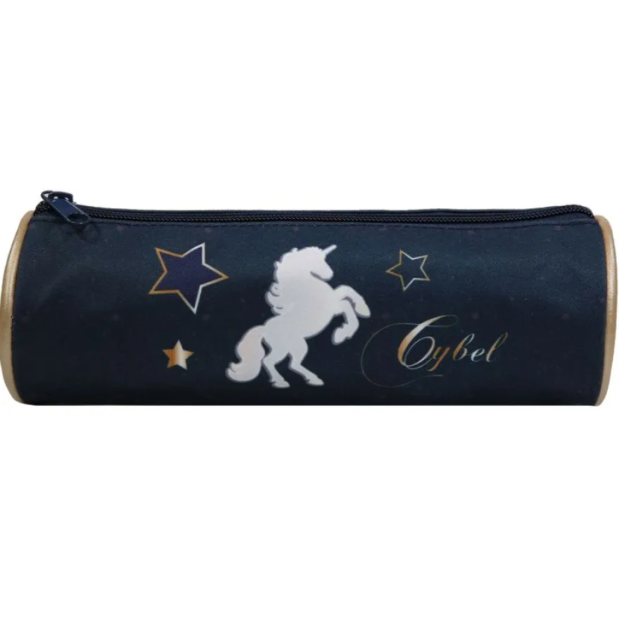 Trousse ronde Cybel - 1 compartiment - bleu marine - Bagtrotter