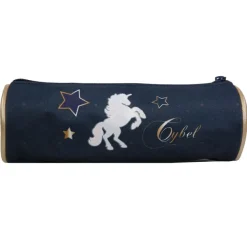 Trousse ronde Cybel - 1 compartiment - bleu marine - Bagtrotter