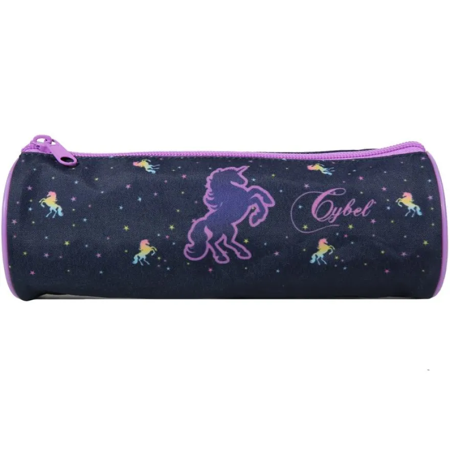 Trousse ronde Cybel - 1 compartiment - bleu - Bagtrotter