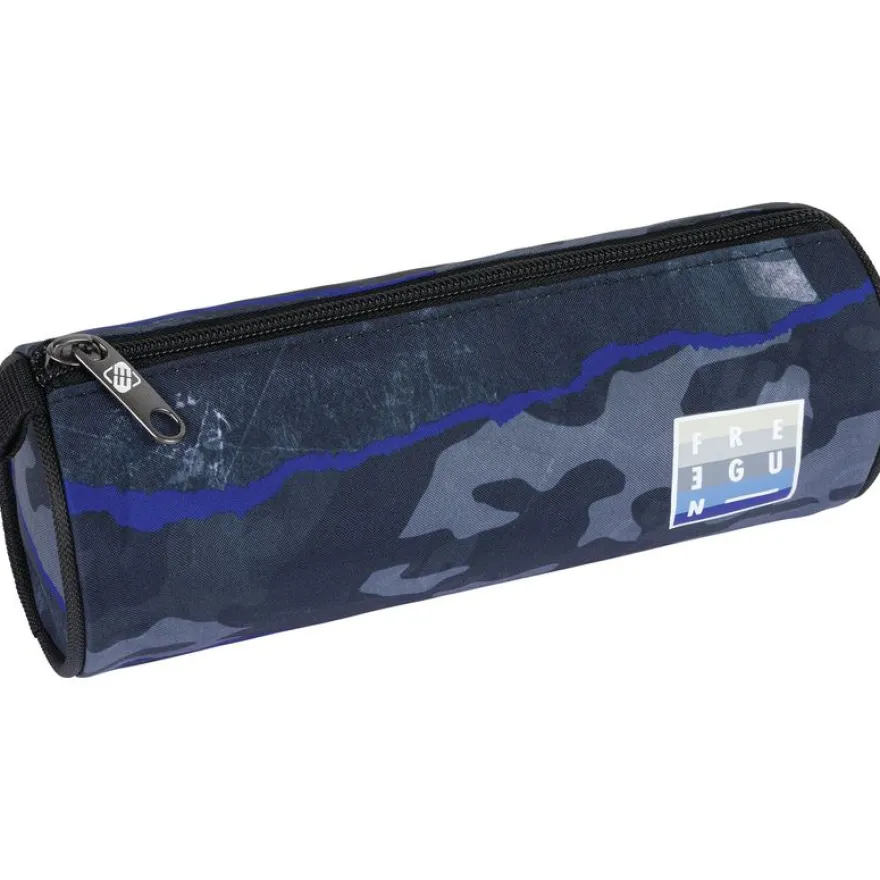Trousse ronde Freegun - 1 compartiment - noir - Oberthur