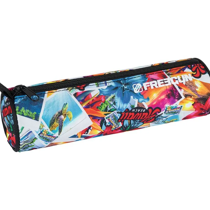 Trousse ronde Freegun - 1 compartiment - disponible dans différentes couleurs - Oberthur