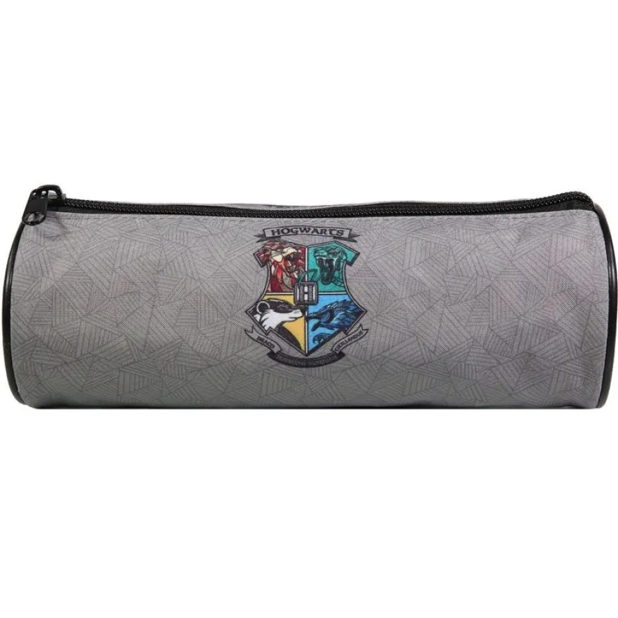 Trousse ronde Harry Potter - 1 compartiment - gris - Bagtrotter
