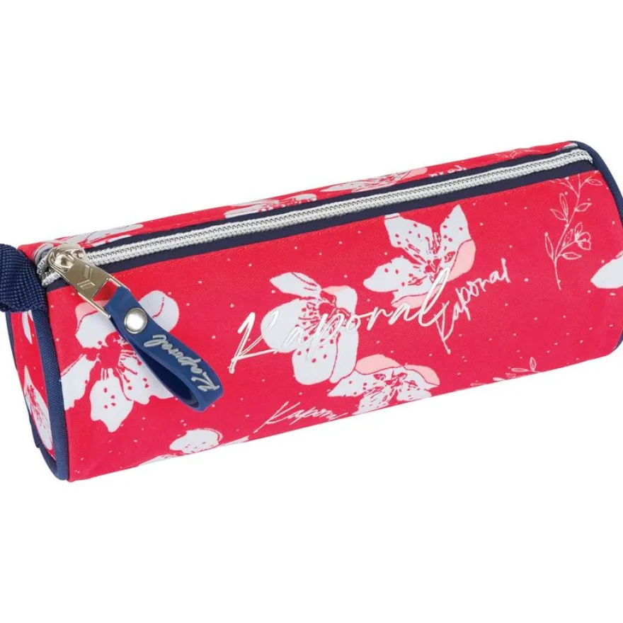 Trousse ronde Kaporal Girl - 1 compartiment - rouge - Oberthur