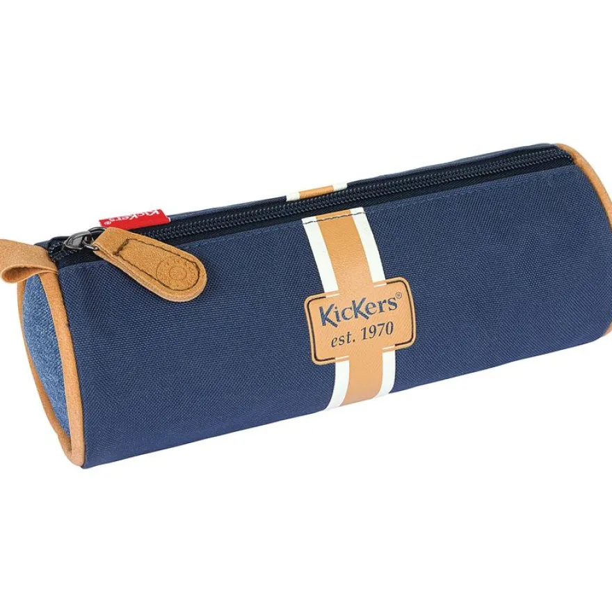 Trousse ronde Kickers Boy - 1 compartiment - disponible dans différentes couleurs - Oberthur