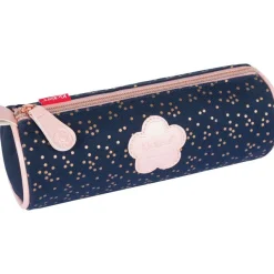 Trousse ronde Kickers Girl - 1 compartiment - marine - Oberthur