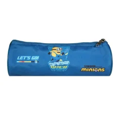 Trousse ronde Les Minions - 1 compartiment - bleu - Bagtrotter