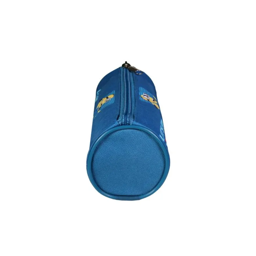 Trousse ronde Les Minions - 1 compartiment - bleu - Bagtrotter