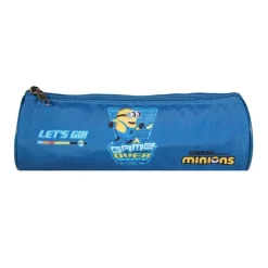 Trousse ronde Les Minions - 1 compartiment - bleu - Bagtrotter