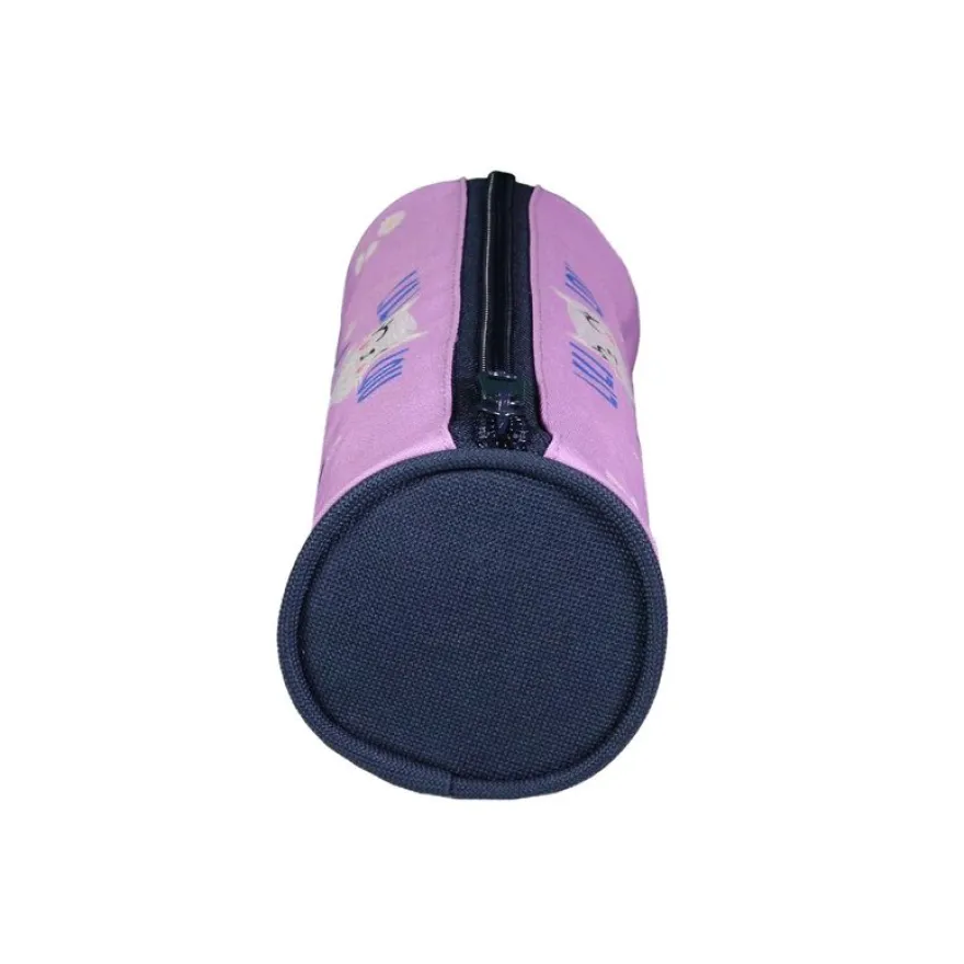 Trousse ronde Lili Lou - 1 compartiment - violet - Bagtrotter