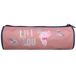 Trousse ronde Lililou - 1 compartiment - rose - Bagtrotter