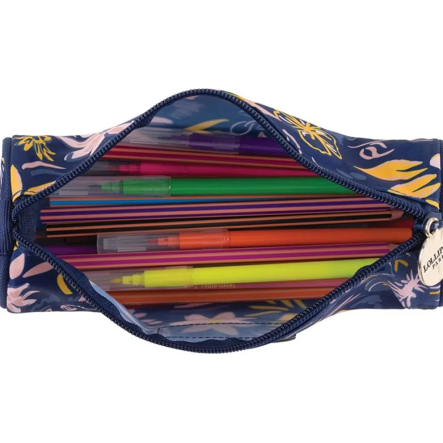Trousse ronde Lollipops - 1 compartiment - marine - Oberthur