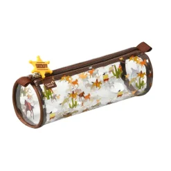 Trousse ronde Louise & Arthur - 1 compartiment - cowboy - Quo Vadis