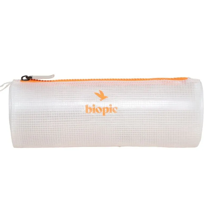 Trousse ronde Maya - 22 x 7 x 7 cm - 1 compartiment - disponible dans différentes couleurs - Biopic
